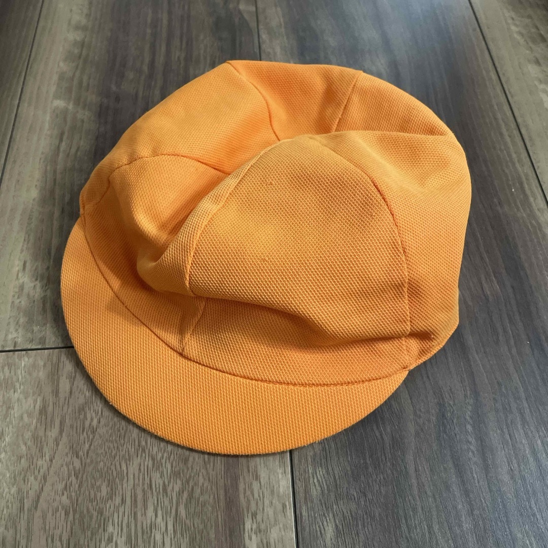 カラー帽子　オレンジ　Ｓサイズ キッズ/ベビー/マタニティのこども用ファッション小物(帽子)の商品写真