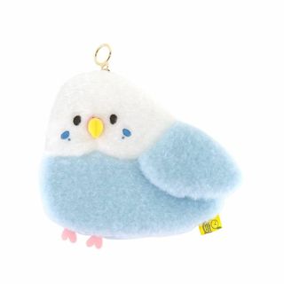 【色:】サンレモン ぽわびより インコ ブルー 17×3×15cm フラットポー(ぬいぐるみ/人形)