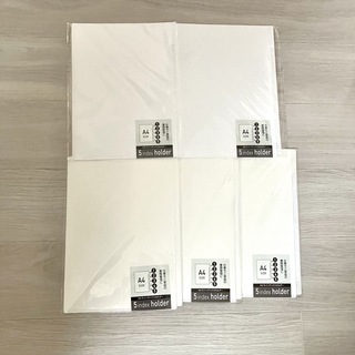 Seria - 未使用★A4 5インデックスフォルダー　ホワイト　5冊セット★セリア　Seria