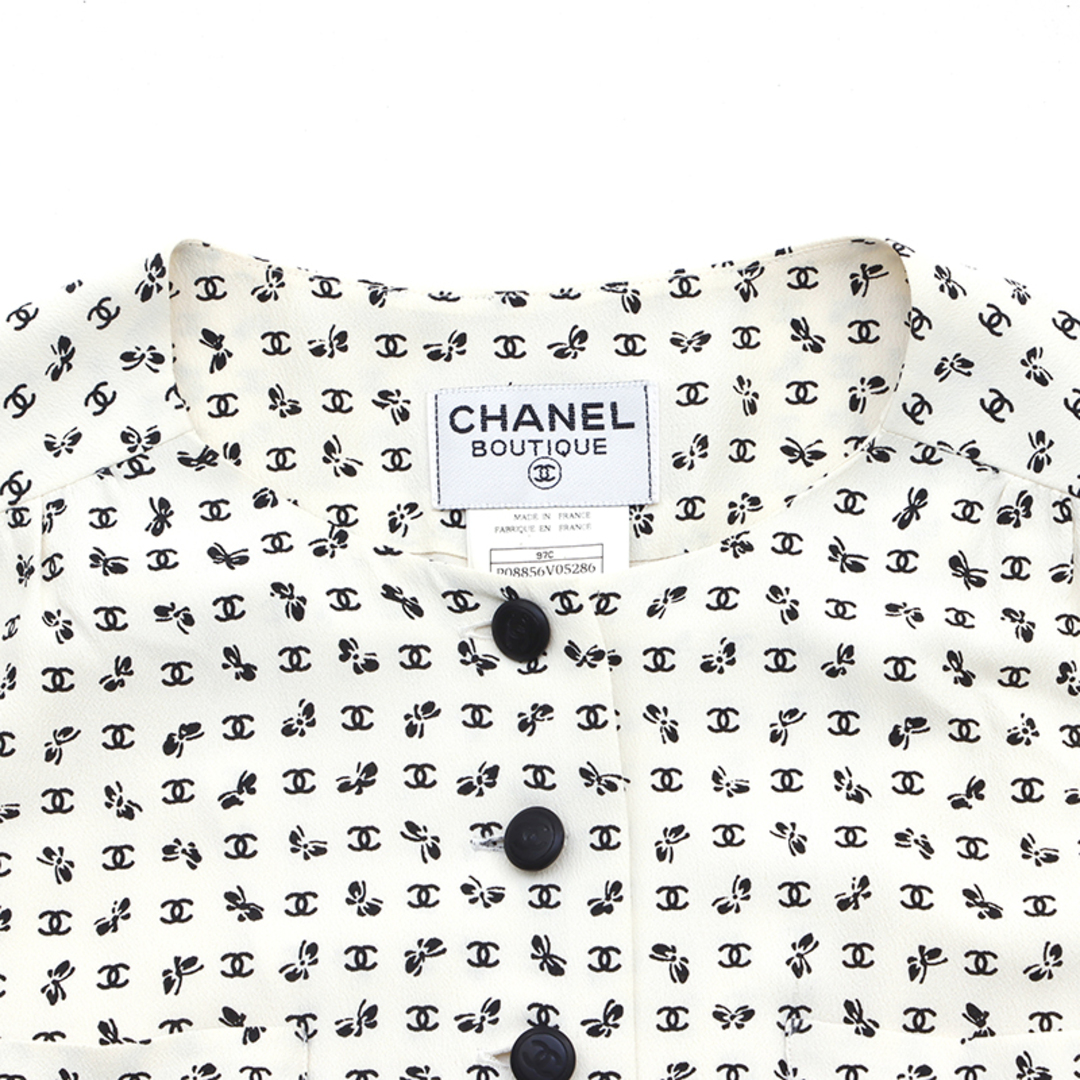 CHANEL(シャネル)のシャネル CHANEL ココマーク サイズ40 1997 年 ワンピース シルク レディースのワンピース(その他)の商品写真