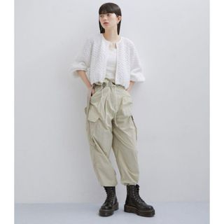 アダムエロぺファム(ADAM ET ROPE' FEMME)のADAM ET ROPE' FEMME シャーリングホックカーディガン(カーディガン)