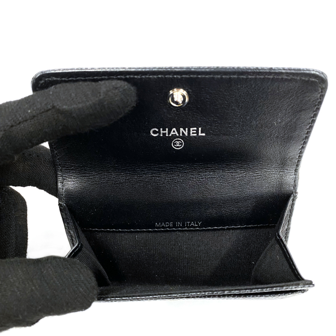 CHANEL(シャネル)のシャネル CHANEL ココマーク キャビアスキン 2012-2013年 カードケース カーフ レディースのファッション小物(パスケース/IDカードホルダー)の商品写真
