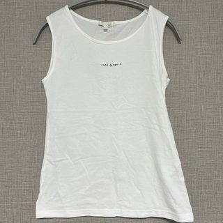 トゥービーバイアニエスベー(To b. by agnès b.)の美品 To b by agnes/アニエスベー 白タンクトップ Tu 約2万円(Tシャツ(半袖/袖なし))