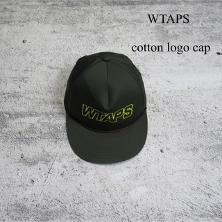 ダブルタップス(W)taps)のWTAPS ロゴ デザイン コットン キャップ 帽子 ストリート グリーン(キャップ)