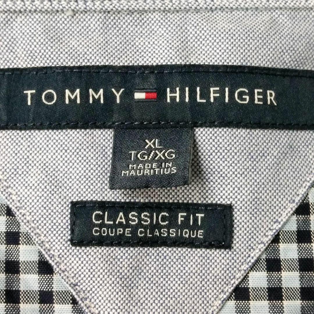 TOMMY HILFIGER(トミーヒルフィガー)のUS輸入 TOMMY HILFIGER 長袖BDシャツ シェパードチェック XL メンズのトップス(シャツ)の商品写真