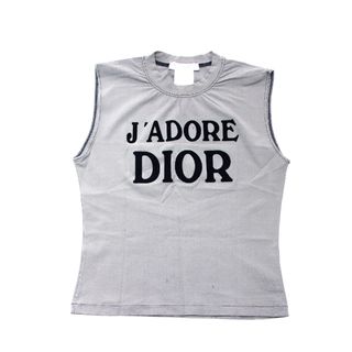 クリスチャンディオール(Christian Dior)のディオール Dior スリーブレスカットソー サイズ42 カットソー ナイロン(カットソー(長袖/七分))