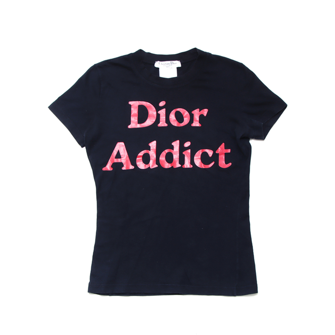 Christian Dior(クリスチャンディオール)のディオール Dior アディクト ロゴ サイズ38 半袖Ｔシャツ コットン レディースのトップス(Tシャツ(半袖/袖なし))の商品写真