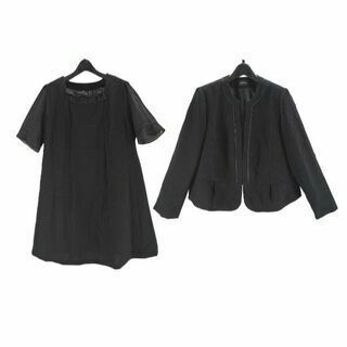 KFC0075■ 新品 フォーマル スーツ ノーカラー 26ABR 黒(スーツ)
