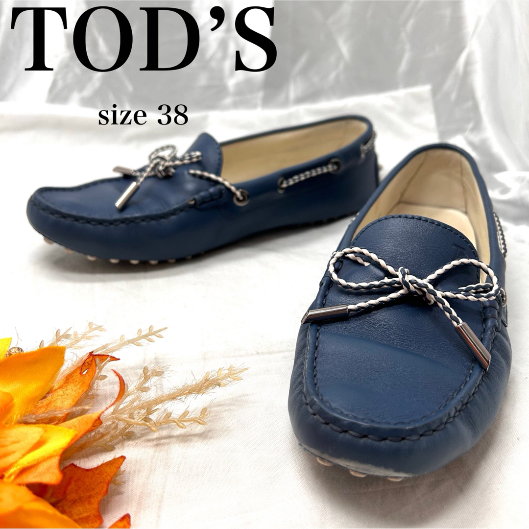 TOD'S - 【極美品】トッズ レザードライビングシューズ デッキシューズ