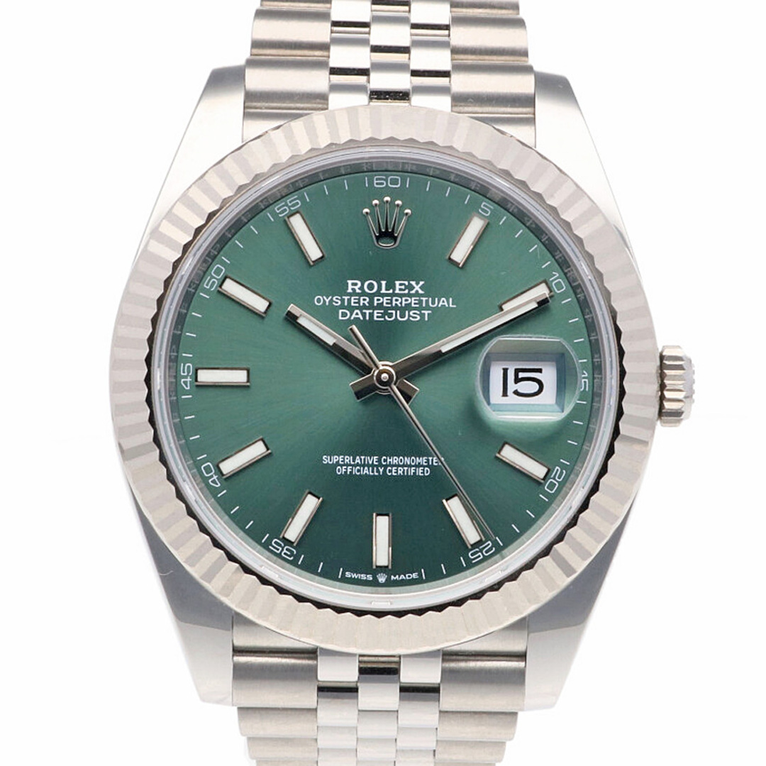 ROLEX(ロレックス)のロレックス デイトジャスト オイスターパーペチュアル 腕時計 時計 ステンレススチール 126334 自動巻き メンズ 1年保証 ROLEX  中古 メンズの時計(腕時計(アナログ))の商品写真