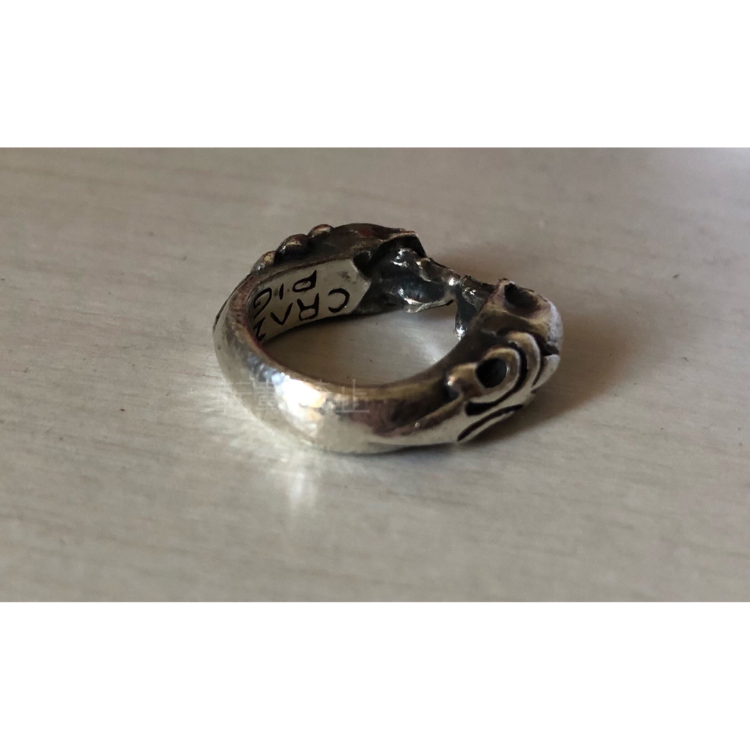 CRAZY PIG(クレイジーピッグ)の期間限定セール★CRAZY PIG TWO SKULLS TUDOR RING メンズのアクセサリー(リング(指輪))の商品写真