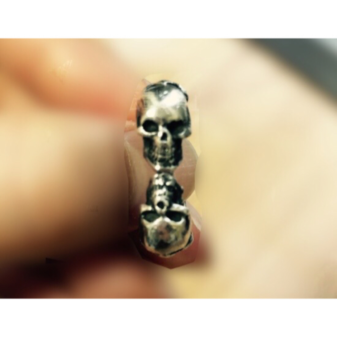 CRAZY PIG(クレイジーピッグ)の期間限定セール★CRAZY PIG TWO SKULLS TUDOR RING メンズのアクセサリー(リング(指輪))の商品写真