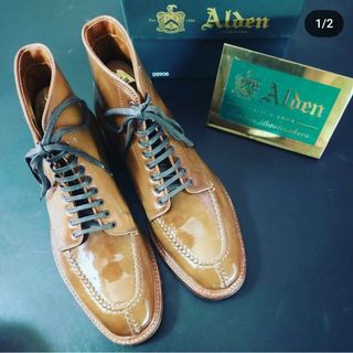 オールデン(Alden)の極上品　Alden　whisky cordvan size7.5D　D9908(ブーツ)