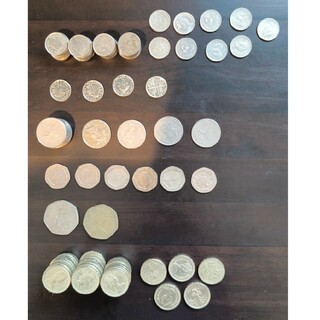 イギリス 41.25ポンド 硬貨 古銭 コイン まとめ 実家 コレクション 整理(貨幣)