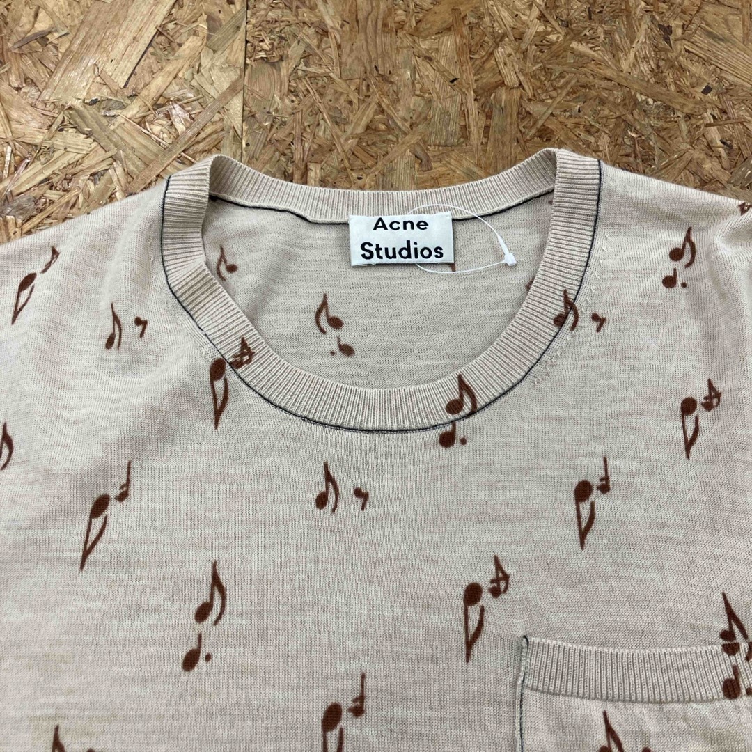 Acne Studios(アクネストゥディオズ)のAcne Studios 音符　ニット　DANCE  薄手ニット　アクネ レディースのトップス(ニット/セーター)の商品写真