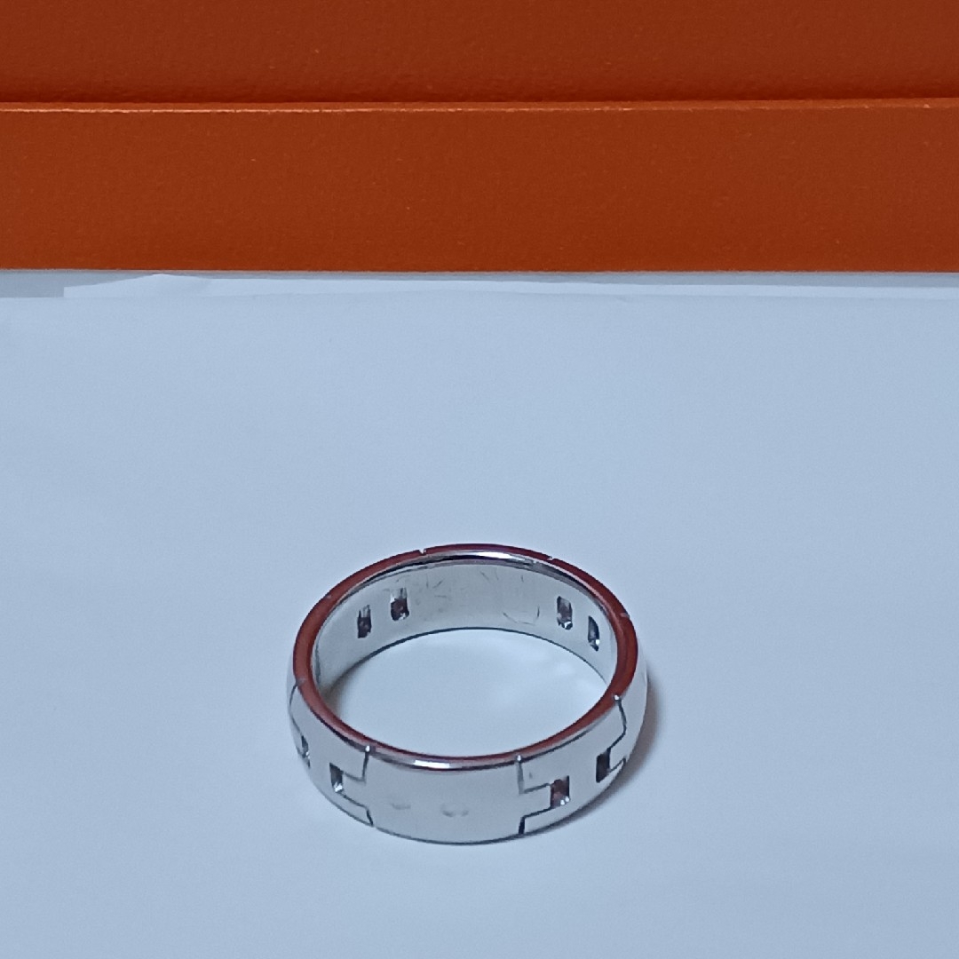 Hermes(エルメス)のHERMESヘラクレスリングK18 WG AU750　6.5g レディースのアクセサリー(リング(指輪))の商品写真