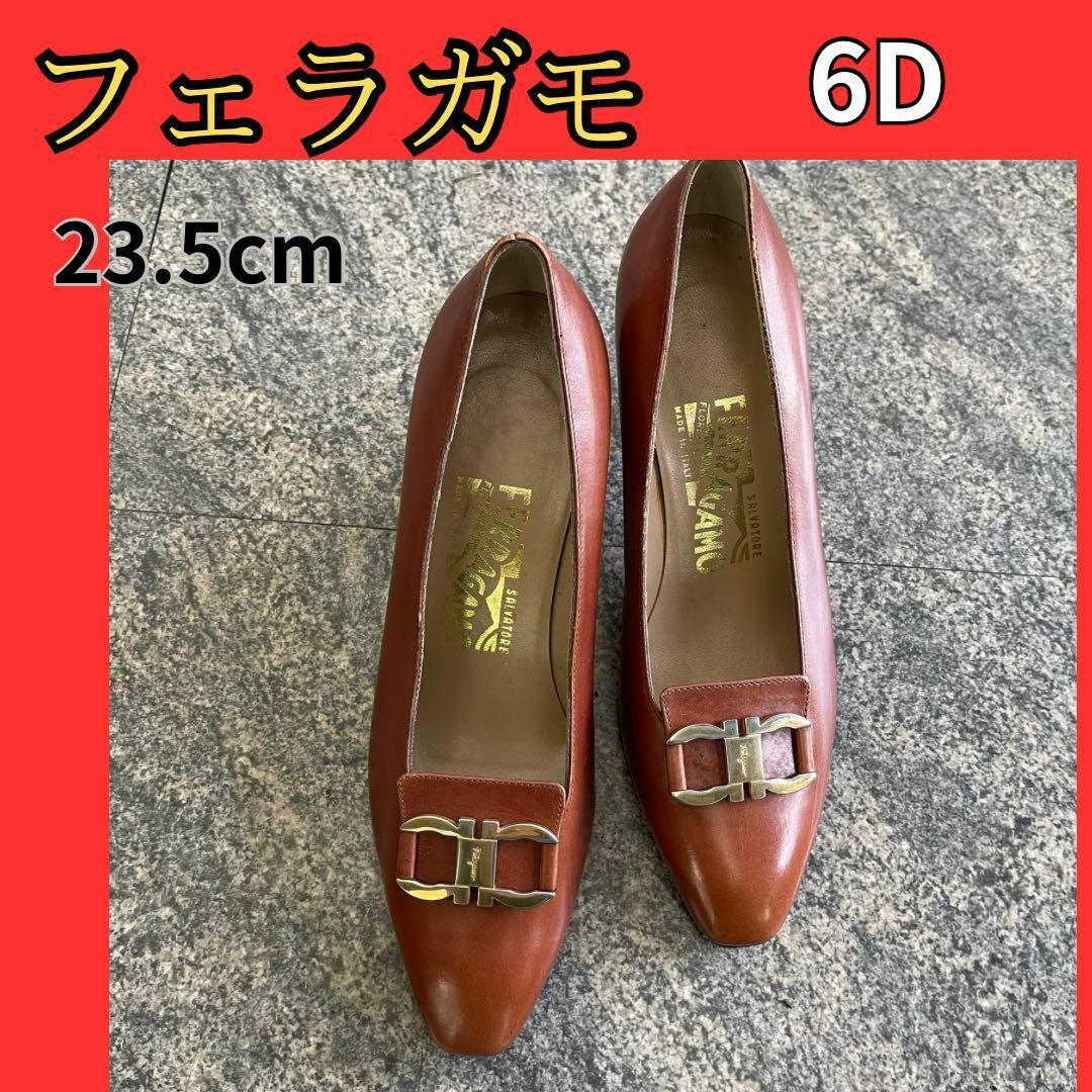 フェラガモferragamo 23.5cm パンプス レディース ブラウン 【SALE/64 フェラガモferragamo 23.5cm パンプス レディース ブラウン 【SALE/64