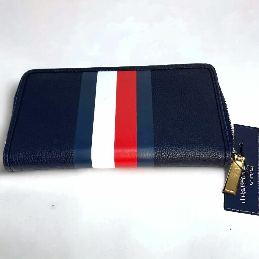 TOMMY HILFIGER(トミーヒルフィガー)の新品 トミーヒルフィガー レディース ラウンドジップ財布 長財布 ユニセックス メンズのファッション小物(長財布)の商品写真