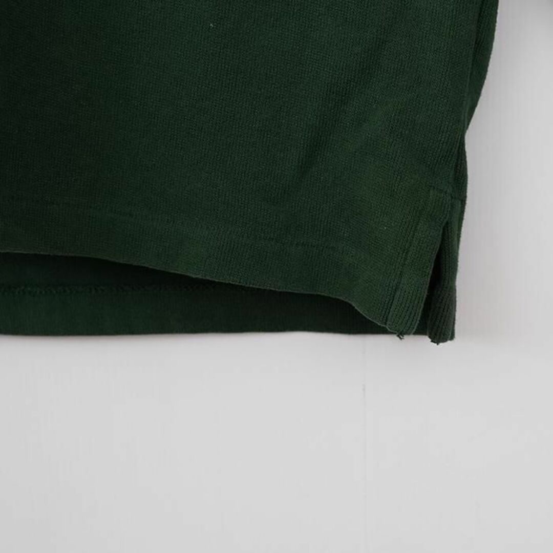 ポロラルフローレン ハーフジップ ニット M グリーン 緑 紫 ポニー 刺繍 メンズのトップス(ニット/セーター)の商品写真