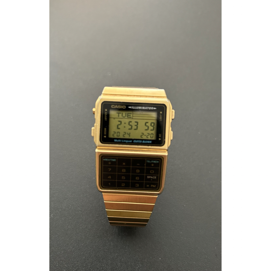 CASIO(カシオ)のカシオ  データバンク CASIO DATABANK  DBCー610 ゴールド メンズの時計(腕時計(デジタル))の商品写真