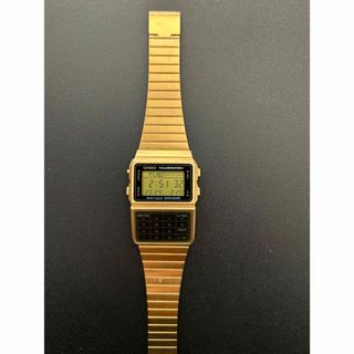 カシオ(CASIO)のカシオ  データバンク CASIO DATABANK  DBCー610 ゴールド(腕時計(デジタル))