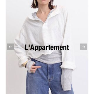 アパルトモンドゥーズィエムクラス(L'Appartement DEUXIEME CLASSE)のL'Appartement【グッド グリーフ】 HENLEY SHORT TOP(カットソー(長袖/七分))