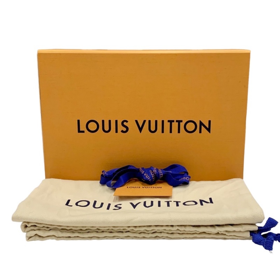 LOUIS VUITTON(ルイヴィトン)の未使用 ルイヴィトン LOUIS VUITTON ランアウェイライン モノグラム スニーカー 靴 シューズ LVロゴ インヒール デニム ブルー レディースの靴/シューズ(スニーカー)の商品写真