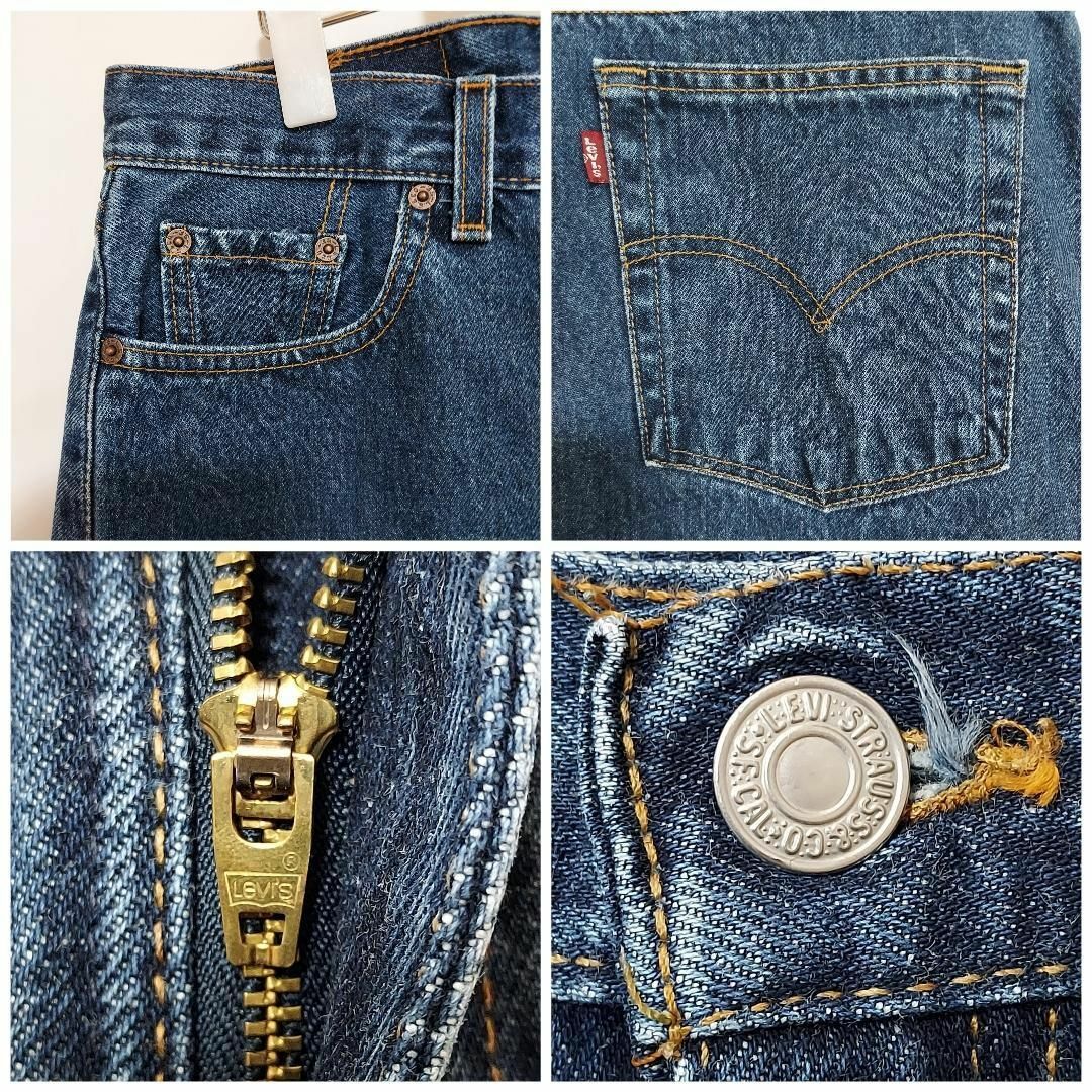 リーバイス560 Levis W36相当 ダークブルーデニム 青 USA製