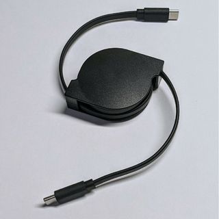 USB-C PD ケーブル 100W対応 巻き取り 1m(バッテリー/充電器)