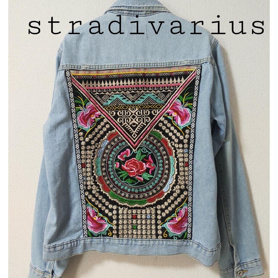 stradivarius(ストラディバリウス)の【stradivarius】ストラディバリウス　デニムジャケット Ｇジャン  L レディースのジャケット/アウター(Gジャン/デニムジャケット)の商品写真