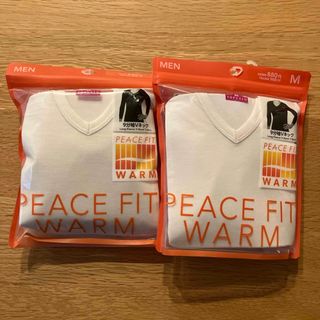 PEACE FIT 9分袖Vネック　Mサイズ　白色　2枚(Tシャツ/カットソー(七分/長袖))