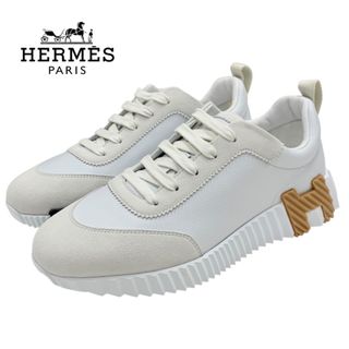 エルメス(Hermes)の未使用 エルメス HERMES バウンシング スニーカー 靴 シューズ レザー スエード ホワイト(スニーカー)