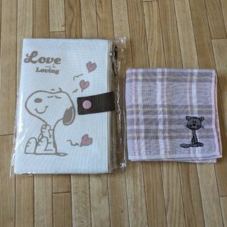 スヌーピー(SNOOPY)の未使用　SNOOPY　マルチポーチ＆タオルハンカチ(ハンカチ)