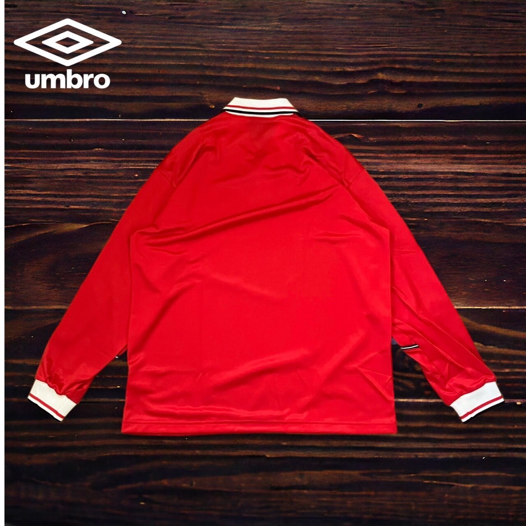 UMBRO(アンブロ)のレア　90s UMBRO ゲームシャツ　長袖　デサント製　新品未使用タグ付き スポーツ/アウトドアのサッカー/フットサル(ウェア)の商品写真