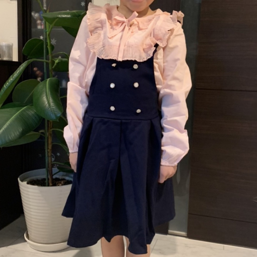 子供服　フォーマル　キッズ　ワンピース　140 韓国 キッズ/ベビー/マタニティのキッズ服女の子用(90cm~)(ドレス/フォーマル)の商品写真