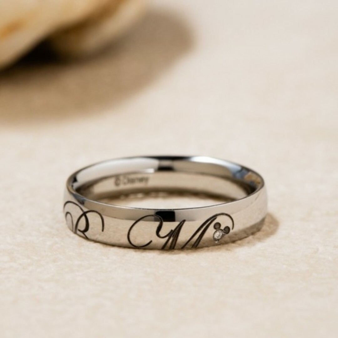 BLOOM(ブルーム)のBLOOM　ディズニー　ダイヤモンド　ステンレスリング　指輪　約19号 レディースのアクセサリー(リング(指輪))の商品写真
