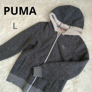 プーマ(PUMA)の【古着】PUMA ニット　パーカー　フリース　L(パーカー)