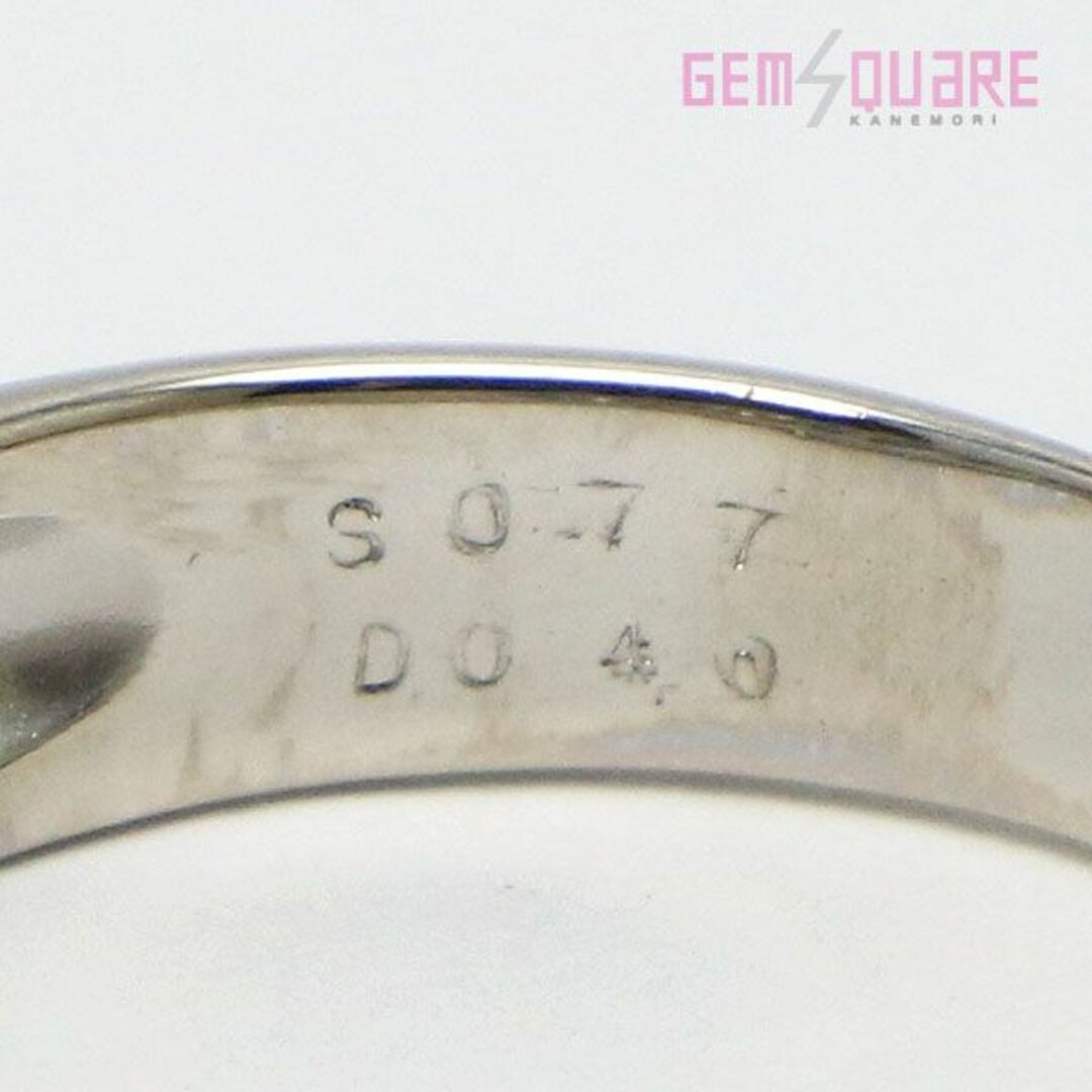 Pt900 サファイア ダイヤモンド パヴェリング 指輪 S0.77 D0.40 6.6g 14号 仕上げ済 レディースのアクセサリー(リング(指輪))の商品写真