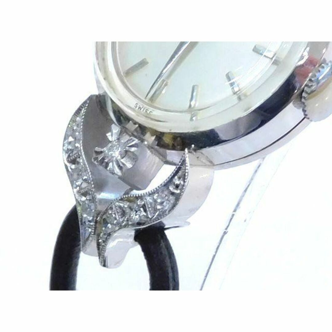 IWC(インターナショナルウォッチカンパニー)のIWC アンティーク レディース 時計■ ダイヤ PLATINUM Cal:41 手巻き インターナショナルウォッチカンパニー □6A エ100 レディースのファッション小物(腕時計)の商品写真