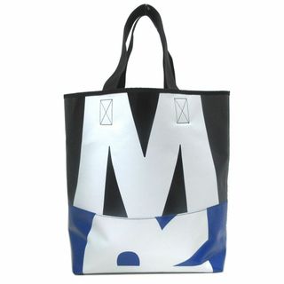 マルニ(Marni)の【新品】マルニ バッグ トートバッグ MARNI PVC ×キャンバス A4対応 SHMQ0040 Z0232 (ホワイト系×ブラックマルチ)  アウトレット レディース(トートバッグ)