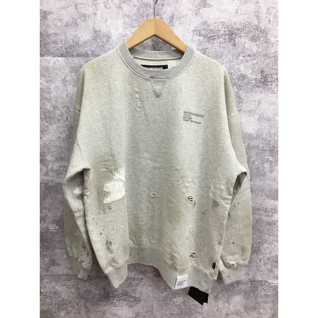 NEIGHBORHOOD(ネイバーフッド)のNEIGHBORHOOD SAVAGE SWEAT SHIRT LS 24SS ネイバーフッド サベージ スウェット オートミール【3574-004】 メンズのトップス(スウェット)の商品写真