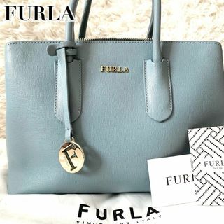 Furla - 美品 FURLA ﾚｻﾞｰ編み込み ﾊﾝﾄﾞﾊﾞｯｸﾞ ｼｮﾙﾀﾞｰﾊﾞｯｸﾞの通販 by