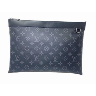 ルイヴィトン(LOUIS VUITTON)のルイヴィトン(LOUIS VUITTON) M62291 モノグラム エクリプス ポシェット・ディスカバリー クラッチバッグ メンズ (カラー：ブラック) 【Aランク】【中古】(クラッチバッグ)