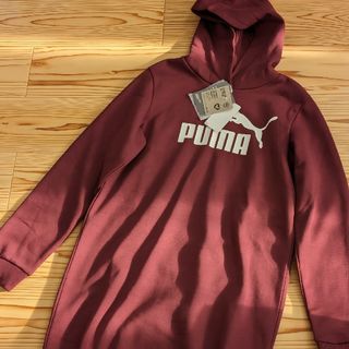 プーマ(PUMA)のプーマ パーカー ワンピース 160サイズ ワイン(ワンピース)