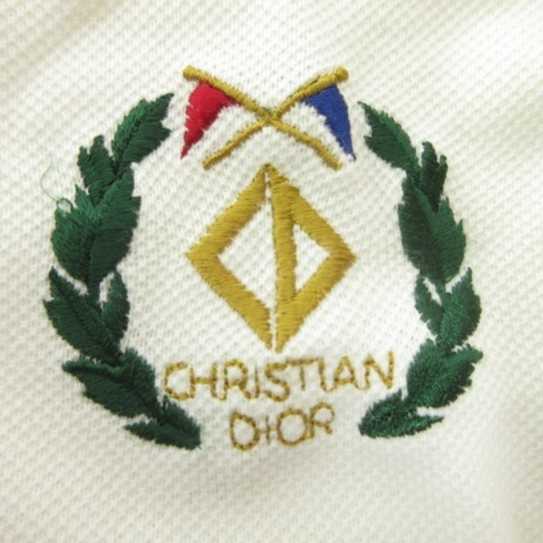 Christian Dior(クリスチャンディオール)のクリスチャンディオール ヴィンテージ ポロシャツ  M アイボリー OKZ メンズのトップス(ポロシャツ)の商品写真