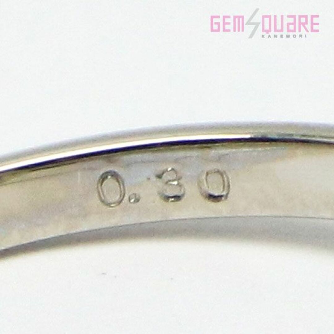 Pt900 ダイヤモンド リング 指輪 D0.30 フラワーモチーフ 2.2g 11号 仕上げ済 レディースのアクセサリー(リング(指輪))の商品写真