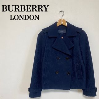 バーバリー(BURBERRY)の美品✨バーバリーロンドン　ショート丈トレンチコート　刺繍　ジャケット(トレンチコート)