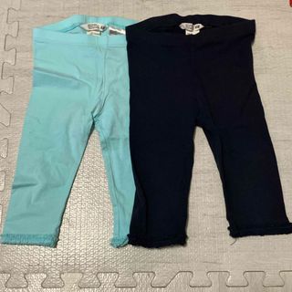 エイチアンドエム(H&M)のH&M キッズレギンスパンツ7部丈2枚セット90cm(パンツ/スパッツ)