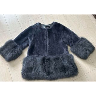 em. エムドット Eco Fur Coat エコファーコート ブラウンの通販 by ら