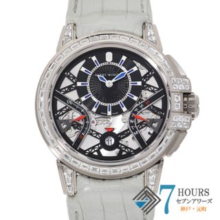 ハリーウィンストン(HARRY WINSTON)の【119261】HARRY WINSTON ハリーウィンストン  OCEABI42WW001 オーシャンレトログラード スケルトンダイヤル WG/レザー（クロコ） 自動巻き ギャランティーカード 純正ボックス 腕時計 時計 WATCH メンズ 男性 男 紳士【中古】(腕時計(アナログ))